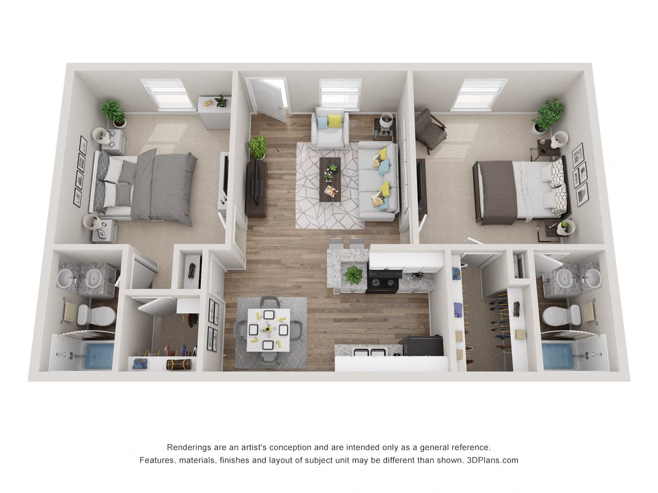 Floor plan layout diagram for Birch